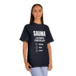 "Sauna Lover's Checklist" | American Apparel Sauna Shirt | Unisex Classic Tee - Image 11