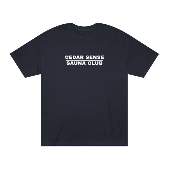"Cedar Sense Sauna Club" | American Apparel Sauna Shirt | Unisex Classic Tee - Image 4