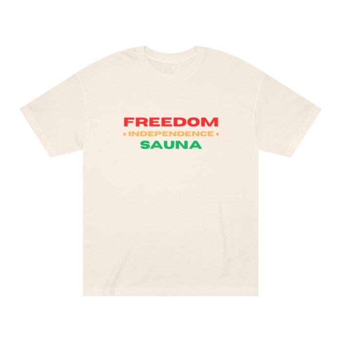 "Freedom Independence Sauna" | American Apparel Sauna Shirt | Unisex Classic Tee - Image 3