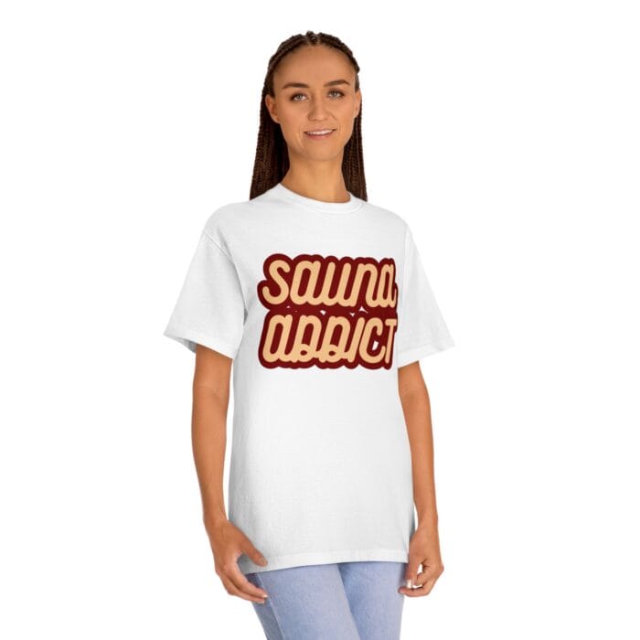 "Sauna Addict" | American Apparel Sauna Shirt | Unisex Classic Tee - Image 5