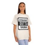 "Straight Outta Sauna" | American Apparel Sauna Shirt | Unisex Classic Tee - Image 8