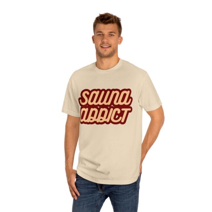 "Sauna Addict" | American Apparel Sauna Shirt | Unisex Classic Tee - Image 8