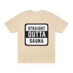 "Straight Outta Sauna" | American Apparel Sauna Shirt | Unisex Classic Tee - Image 4