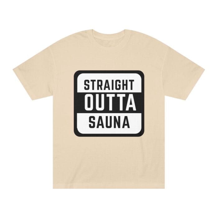 "Straight Outta Sauna" | American Apparel Sauna Shirt | Unisex Classic Tee - Image 4