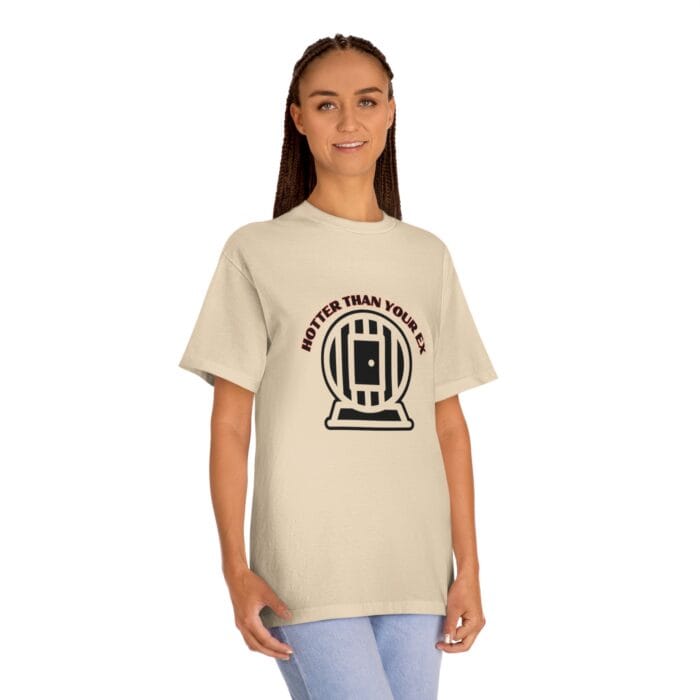 "Hotter Than Your Ex" | American Apparel Sauna Shirt | Unisex Classic Tee - Image 7