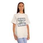 "Born To Sauna" | American Apparel Sauna Shirt | Unisex Classic Tee - Image 9