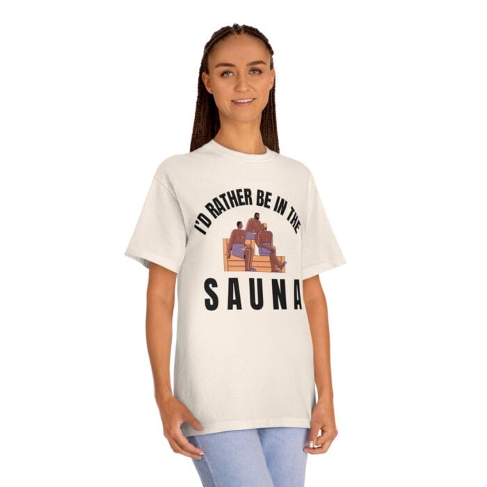 "I'd Rather Be In The Sauna" | American Apparel Sauna Shirt | Unisex Classic Tee - Image 9