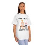 "Sorry I'm Late I Was In The Sauna" | American Apparel Sauna Shirt | Unisex Classic Tee - Image 5