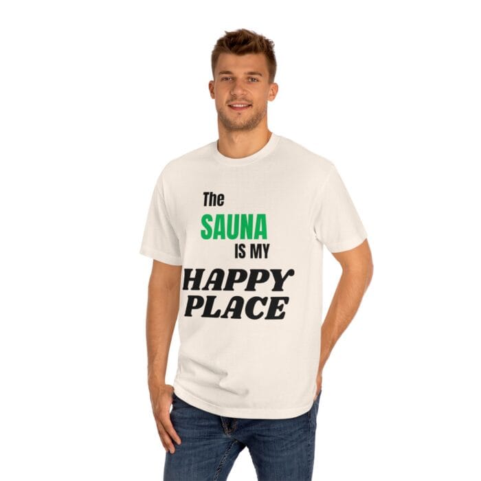"The Sauna Is My Happy Place" | American Apparel Sauna Shirt | Unisex Classic Tee - Image 10
