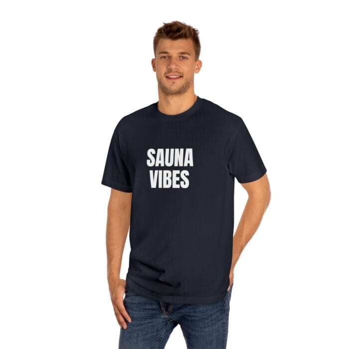 "Sauna Vibes" | American Apparel Sauna Shirt | Unisex Classic Tee - Image 12