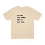 "Sauna Ice Bath Sleep Repeat" | American Apparel Sauna Shirt | Unisex Classic Tee - Image 2