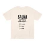 "Sauna Lover's Checklist" | American Apparel Sauna Shirt | Unisex Classic Tee - Image 3