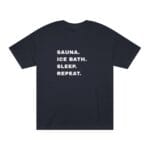 "Sauna Ice Bath Sleep Repeat" | American Apparel Sauna Shirt | Unisex Classic Tee - Image 4