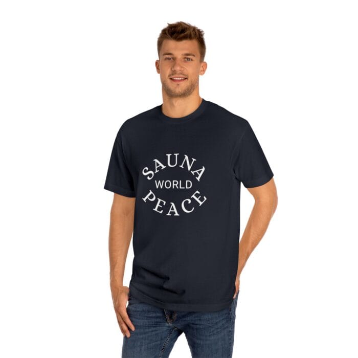 "Sauna World Peace" | American Apparel Sauna Shirt | Unisex Classic Tee - Image 12