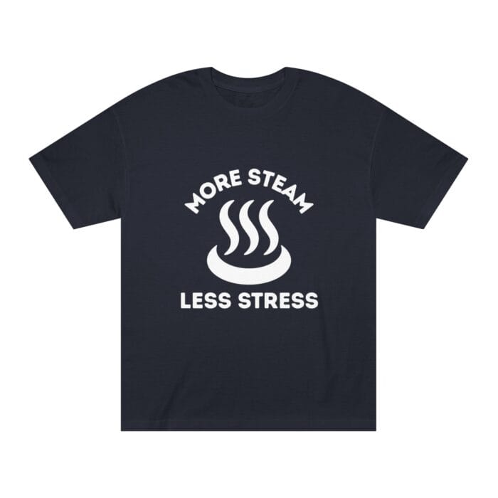 "More Steam Less Stress" | American Apparel Sauna Shirt | Unisex Classic Tee - Image 10