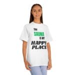 "The Sauna Is My Happy Place" | American Apparel Sauna Shirt | Unisex Classic Tee - Image 5