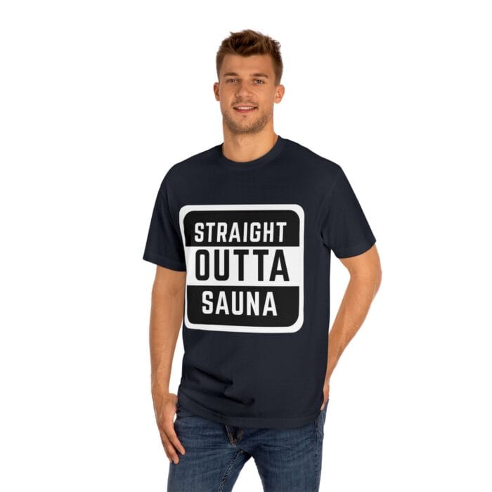 "Straight Outta Sauna" | American Apparel Sauna Shirt | Unisex Classic Tee - Image 12