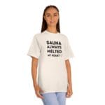 "Sauna Always Melted My Heart" | American Apparel Sauna Shirt | Unisex Classic Tee - Image 8
