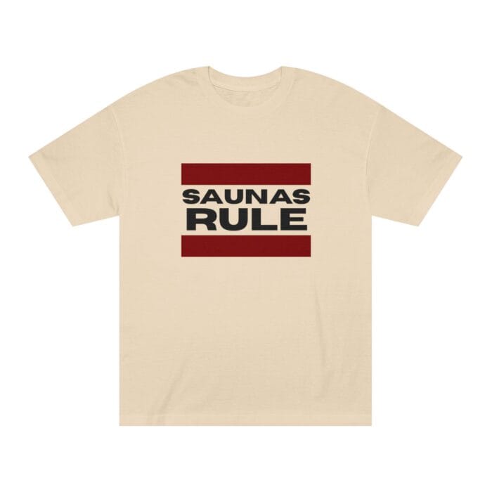 "Saunas Rule" | American Apparel Sauna Shirt | Unisex Classic Tee - Image 2