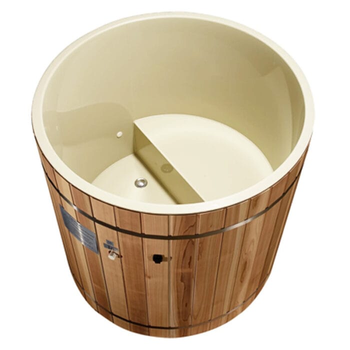 Compact cold plunge barrel for home recovery