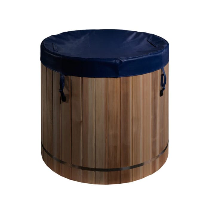 Spacious overflow view of cold plunge tub interior