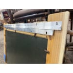 Lodge-style mirror frame made of cedar logs