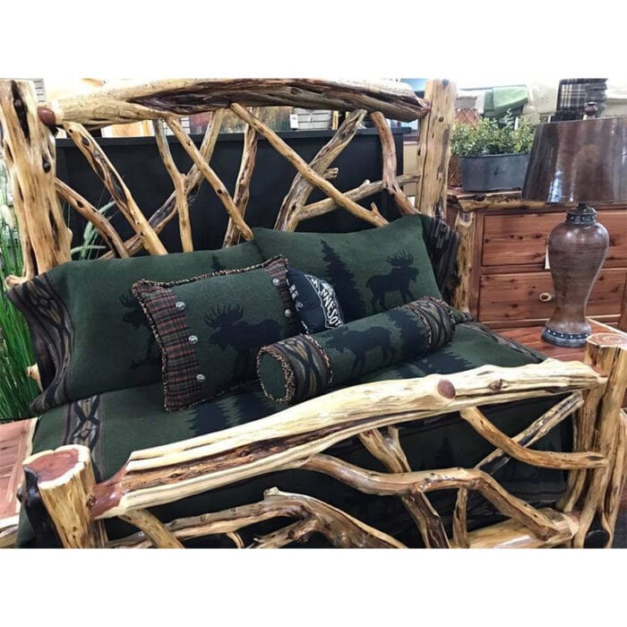 Cedar Log Twig Bed | Handcrafted Rustic King Size Bed Frame | All Sizes - Image 9