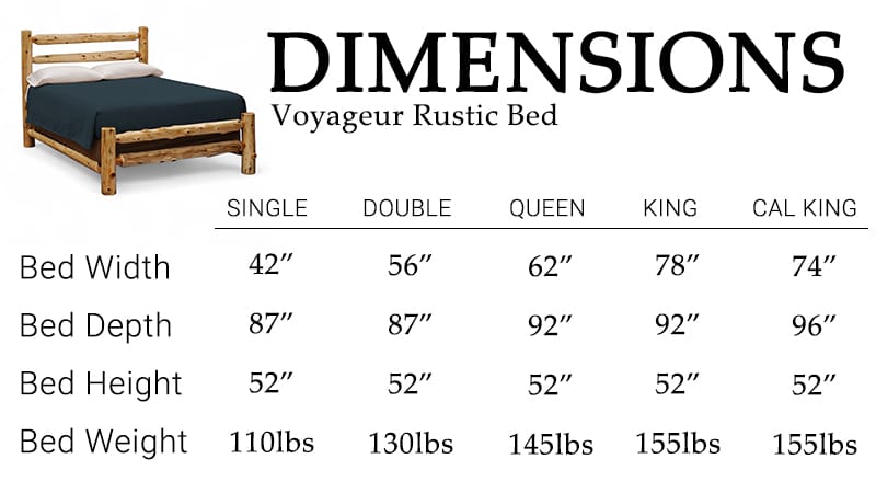 Headwaters Bed rustic bed frame in cabin-style bedroom