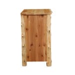 Handmade wooden 3 drawer chest with rustic charm