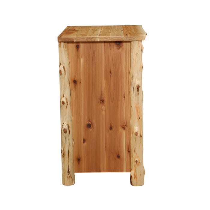 Handmade wooden 3 drawer chest with rustic charm