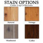 Cedar Log Dog Bed with Standard Mattress | Luxury Dog Bed for Rustic Homes - Image 3