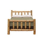 Side profile of Northern White Cedar bed frame
