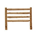 Rustic bed frame with matching cedar nightstand