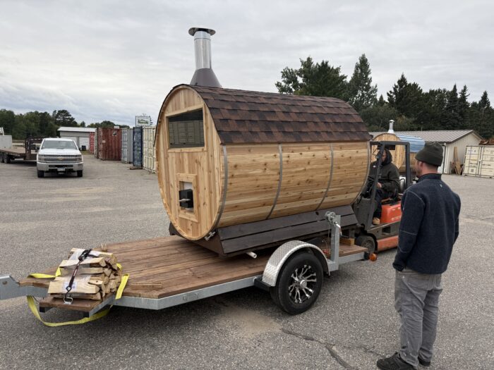 Sauna Trailer | Crank-Down Galvanized Steel | Multiple Widths and Lengths - Image 3