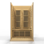 Affordable 2 person indoor infrared sauna buy with plug and play design