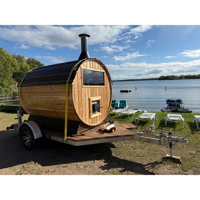Galvanized Steel Drop-Down Mobile Sauna Trailer | Level & Portable - Image 15