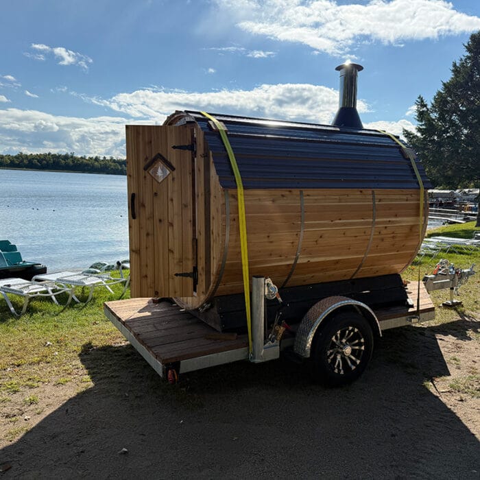 Galvanized Steel Drop-Down Mobile Sauna Trailer | Level & Portable - Image 16