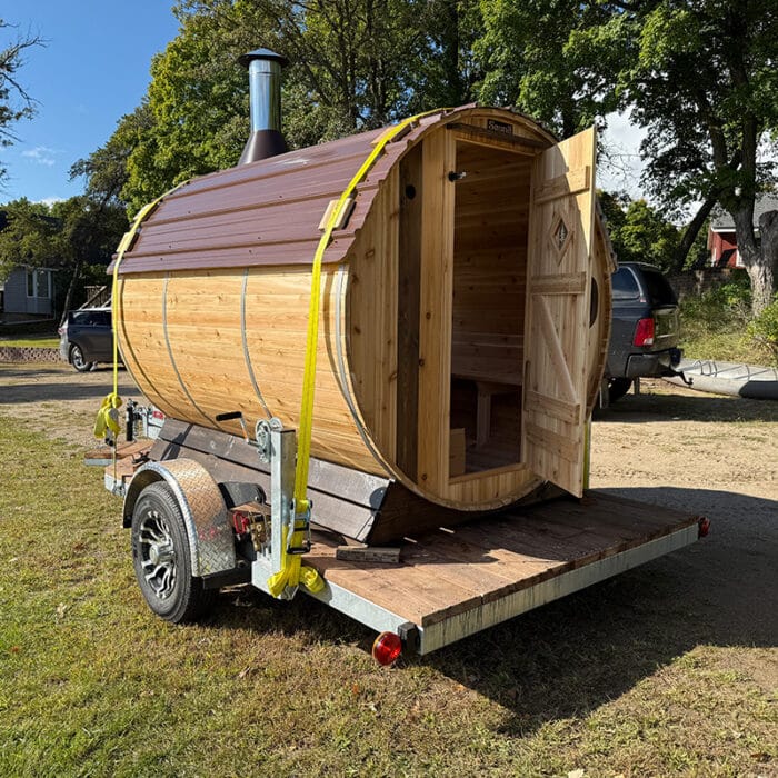 Galvanized Steel Drop-Down Mobile Sauna Trailer | Level & Portable - Image 17