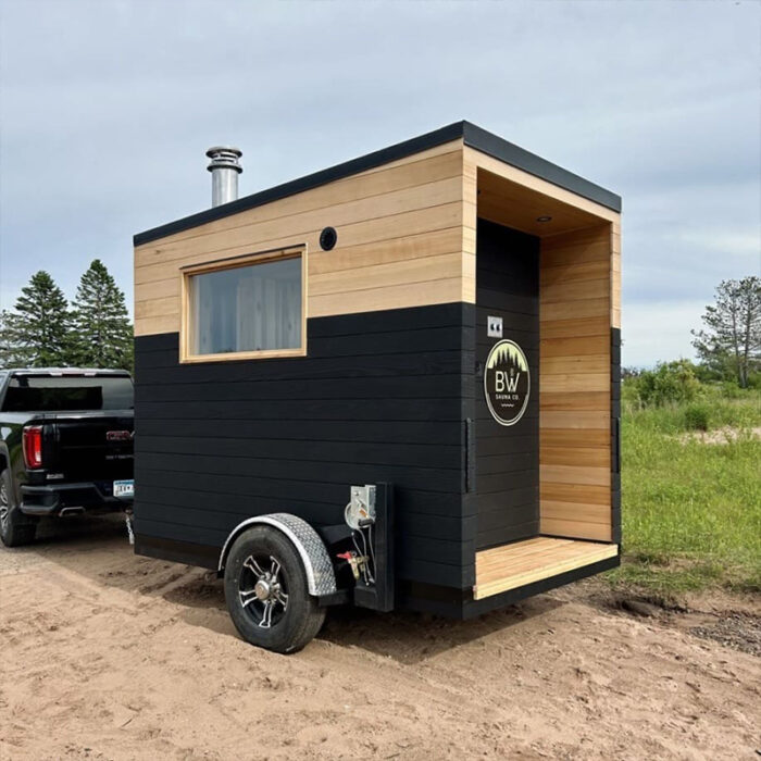 Sauna Trailer | Crank-Down Galvanized Steel | Multiple Widths and Lengths - Image 11