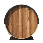 6 Person Outdoor Home Sauna Barrel Kit | Sauna Life | Model EE8G | Glass Front - Image 4