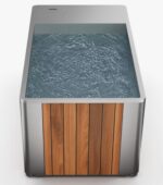 Red cedar cladding sealed for outdoor weather protection