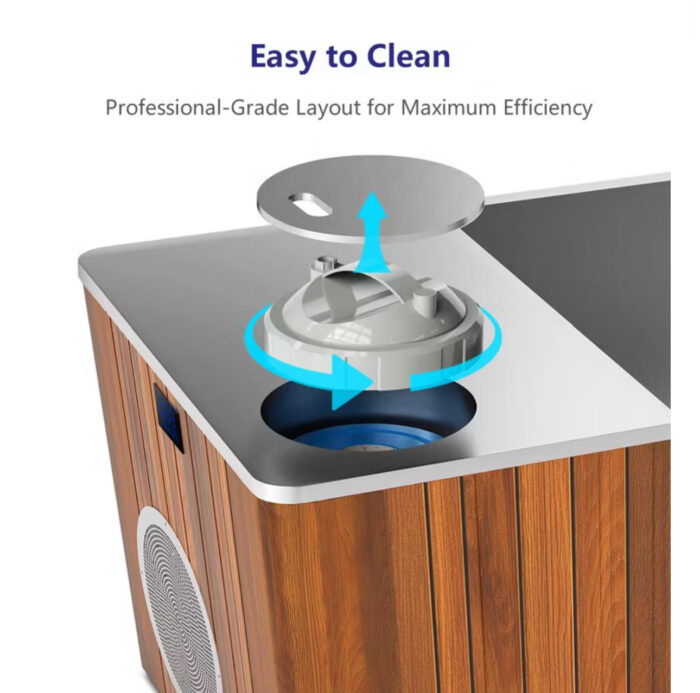 Fully insulated lid on NW Immersion cold plunge