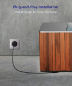 Compact footprint cold plunge 78.75 inches by 33.5 inches