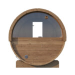 2 Person Outdoor Sauna | Sauna Life | Model E6W | Rear Window - Image 4