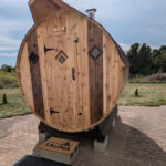 9-10 Person Cedar Barrel Sauna | 7' x 8' | Outdoor Steam Sauna - Image 21