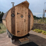 9-10 Person Cedar Barrel Sauna | 7' x 8' | Outdoor Steam Sauna - Image 6