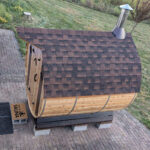 9-10 Person Cedar Barrel Sauna | 7' x 8' | Outdoor Steam Sauna - Image 20