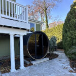 6 Person Outdoor Home Sauna Barrel Kit | Sauna Life | Model EE8G | Glass Front - Image 10