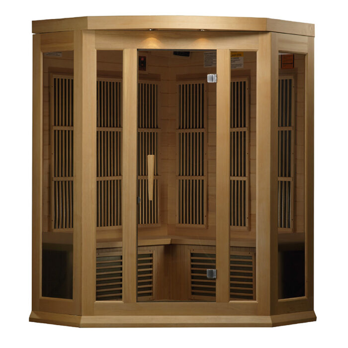 Maxxus cedar sauna with built-in Bluetooth sound system