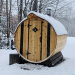 6 Person Cedar Barrel Sauna | 6' x 8' | Wood Fire Sauna - Image 6